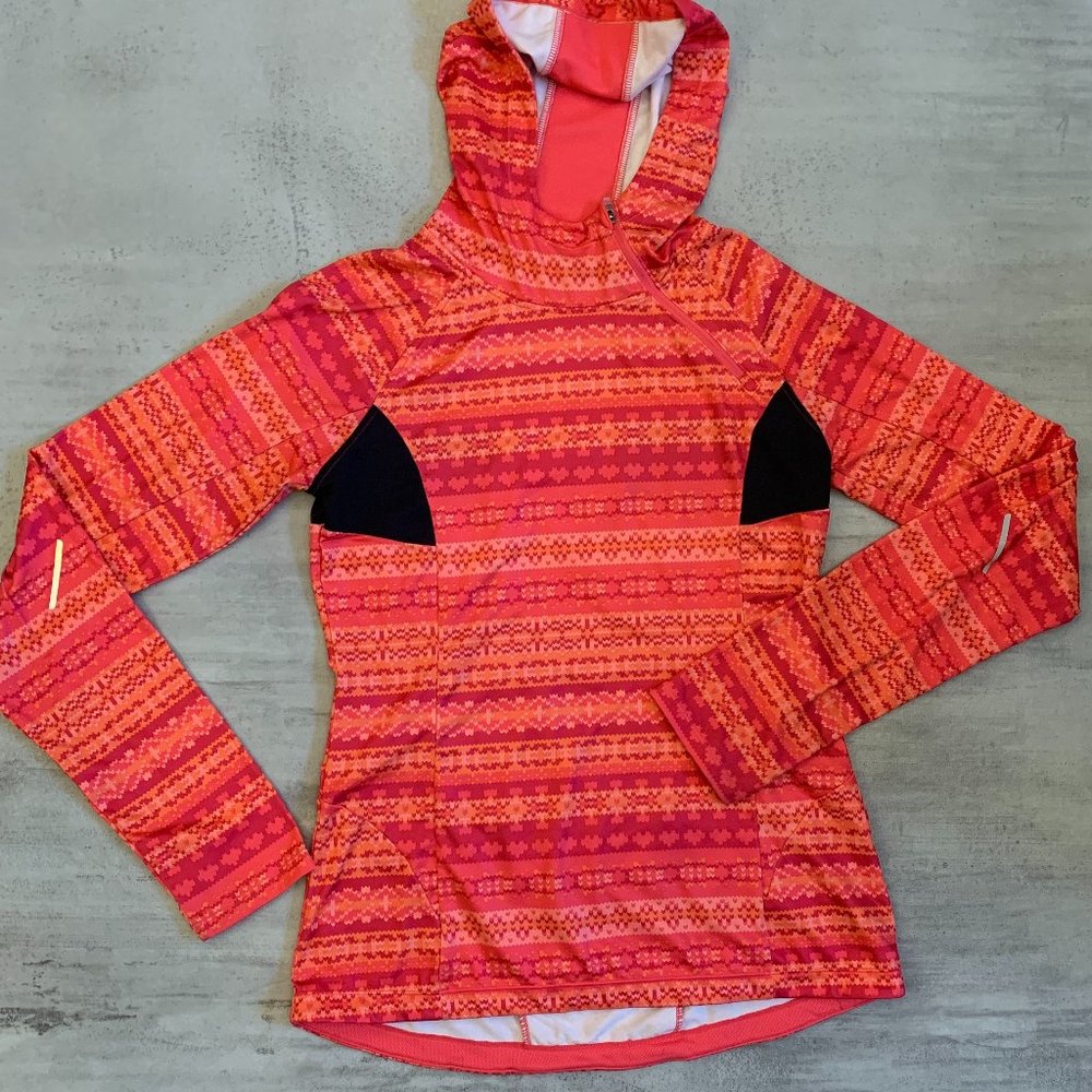 Mondetta | Coral Pink Long Sleeve Athletic Hoodie | Medium